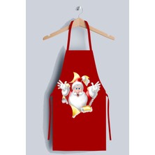 Ays Home Noel Baba Kırmızı Yılbaşı Mutfak Önlüğü