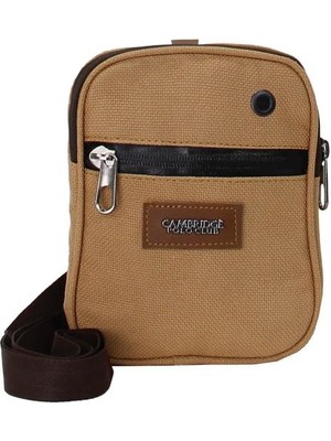 Cambridge Polo Club Ön Cepli Çapraz Askılı Erkek Çantası PLEVR50081-Bej 046