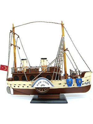 KENPAZAR Metal Gemi Biblo Dekoratif Hediyelik