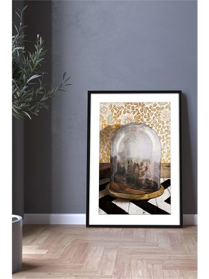 Özcanlar Çerçeve Çerçeveli Tablo Modern Sanatsal Çerçeveler - Tekli Çerçeve