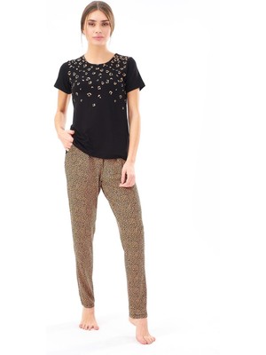 Pjs Kadın Desenli Pijama Takım