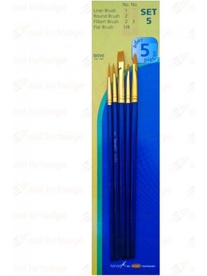 Fanart Academy Set-5 Sentetik Fırça Seti 5'li