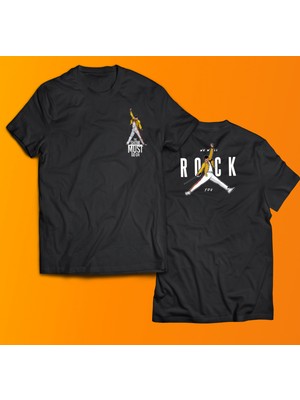 Remonz Freddy Mercury Queen Baskılı %100 Pamuk Oversize T-Shirt Büyük Beden Tişört