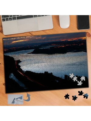 Asilmeydan Iki Dağ Arası Deniz 240 Parça Puzzle Yapboz TABLO-656