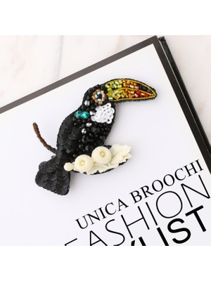 Unica Brooche Tukan Kuşu Broş