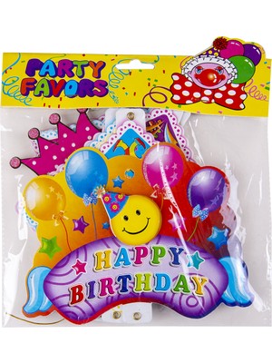 Niyet Banner  Happy Birthday Doğum Günü Parti Süsü  Renkli