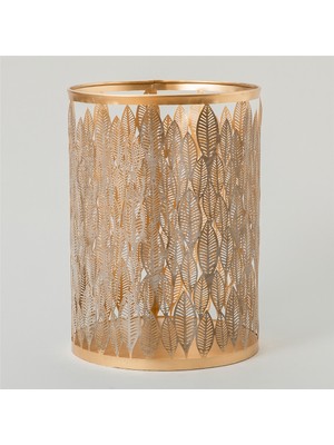 Chakra Leafy Fener 35X25 cm  Krem/gold