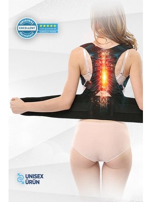 Ankaflex Dik Durus Korsesi Medikal Ortepedik Balenli Manyetik Korse