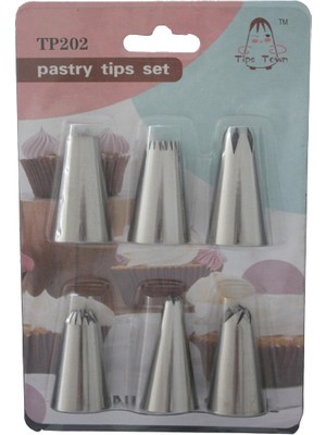 Pastry Planet 6 Parça Çelik Duy Seti Krema İşlemleri İçin Uygun Kullanım