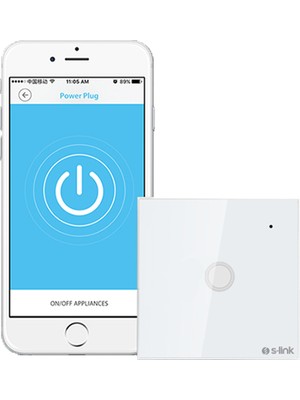 S-Link Swapp SL-EG31 Kablosuz ve Dokunmatik Aydınlatma Anahtarı 1li Wifi Tuya Destekli