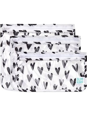 Bumkins Şeffaf Seyahat Çantası - Hearts