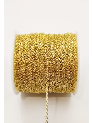 Yiğit Aksesuar Kolye Bileklik Zinciri Gold 2 Metre Kararma Yapmaz