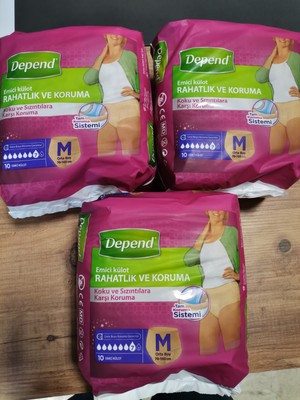 Depend Kadın Medium Emici Külot 30 Adet Rahatlık ve Koruma Koku ve Sızıntılara Karşı