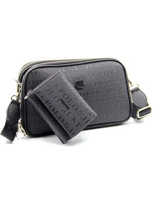 Just Polo Kadın Ayarlanabilir Askılı 6 Bölmeli Mini Çanta ve Cüzdan Kombini MDS4023-1002