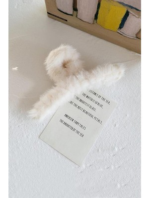 New Obsessions Kürklü Soft Peluş Büyük Mandal Toka