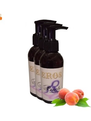 Eros Aromaterapi Peach Erotic Massage Oil 120ML Şeftali Kokulu Masaj Yağı 3 Adet