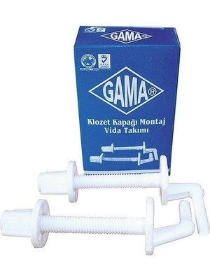 Gama Klozet Kapağı Montaj Vidası Plastik Alttan 5 Adet