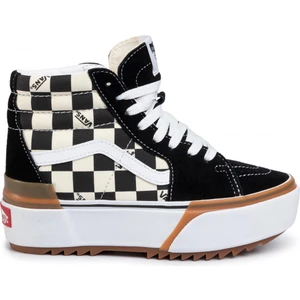 Kadın Keten Ayakkabı VN0A4BTWVLV1 Vans Ua Sk8-Hi Stacked (Checkerboard) Multi/true White