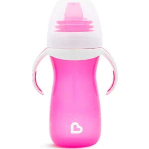 Duyarlı Geçiş Bardağı | 9 Ay+ Bebekler İçin | 296 ml | Sızdırmaz & Kolay Tutulan Tasarım | Pembe