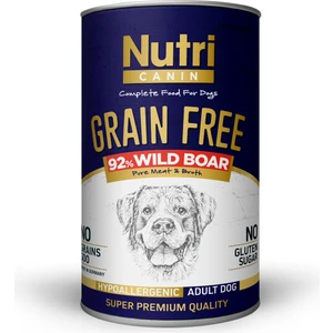 Nutri Canin Yaban Domuzlu Tahılsız Köpek Konservesi - 400 G (6 Adet)