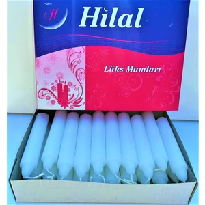Hilal Mum Ekonomik Boy Beyaz Bakkal Mumu 20'li