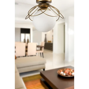 Alaca Tavan Montaj Tekli Avize Eskitme Beyaz Cam