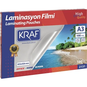 Laminasyon Filmi Parlak A3 100MIC 100'lü 2131