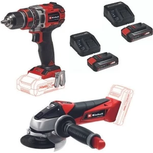 Te-Cd 18/50 Li-I Bl Akülü Matkap Vidalama + Te-Ag 18/115 Avuç Taşlama 2X2.5AH Akü Starter Kit