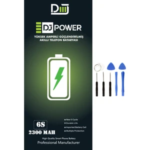Apple iPhone 6s Uyumlu Yüksek Amperli  Batarya 2300 Mah + Tamir Seti