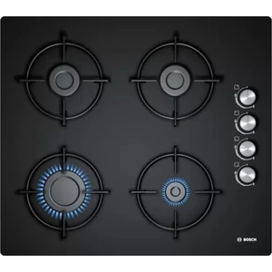 POP6C6O10L Serie 2 Gazlı Ocak 60 cm Sert Cam, Siyah