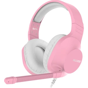 SA-721 Spirits Mikrofonlu Kablolu Çok Platformlu Oyun Kulaklığı - Pembe