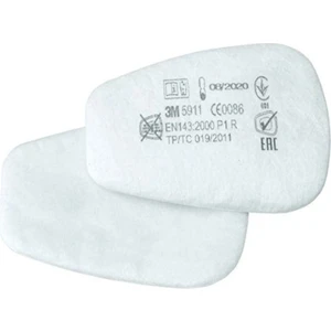 3m 5911 P1R Toz ve Sis Maske Filtre Pedi - 1 Çift