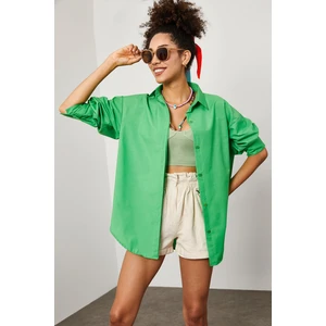 Oversize Uzun Gömlek 2KXK2-45625-08