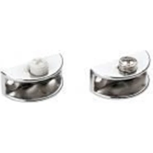 Mini Oval Cam Etejeri Metal Vidalı Krom
