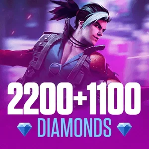 Free Fire 2200 + 1100 Diamonds