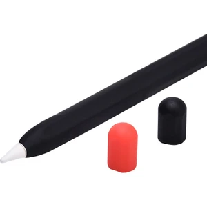 Apple Kalem 2 Için 2 Adet Stylus Silikon Kapak (Gizemli Siyah)  (Yurt Dışından)