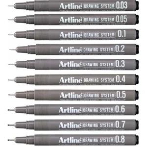 Drawing System Teknik Çizim Kalemi 10'lu