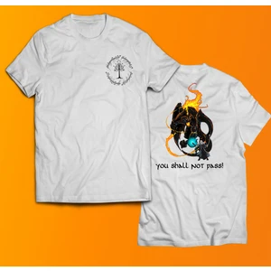 Lotr Yüzüklerin Efendisi Gandalf Balrog Baskılı %100 Pamuk Oversize T-Shirt