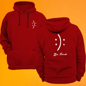Sen Karar Ver Baskılı 3 Ipl. Şardonlu %100 Pamuk, Içi Polar, Çok Kalın Sweatshirt