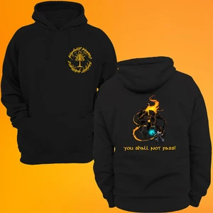 Lotr Yüzüklerin Efendisi Balrog Gandalf Baskılı 3 Ipl. Şardonlu %100 Pamuk, Içi Polar, Çok Kalın Sweatshirt