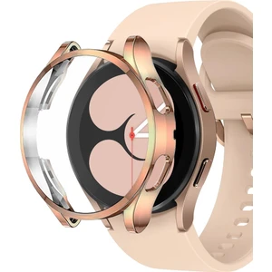 Samsung Galaxy Watch 4 40MM Kılıf 360 Full Round Soft Silicone Rose Gold