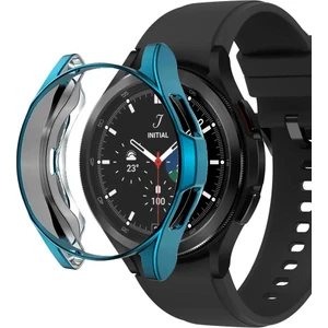 Samsung Galaxy Watch 4 Classic 46MM Kılıf 360 Full Round Soft Silicone Koyu Yeşil
