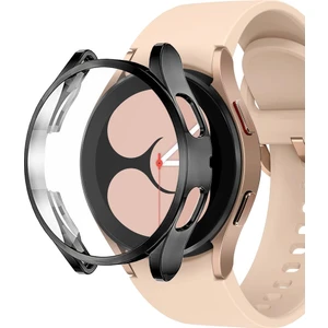 Samsung Galaxy Watch 4 44MM Kılıf 360 Full Round Soft Silicone Siyah