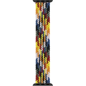 Apple Watch Uyumlu Se 44MM Kordon, (Medium Size, 147MM) Braided Solo Loop Band Multi Color