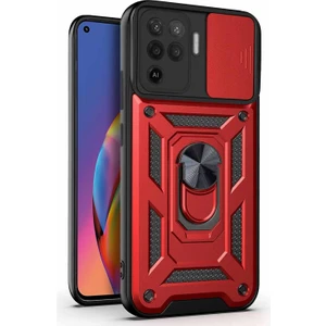 Oppo Reno 5 Lite Kılıf Impact Resistant Kırmızı