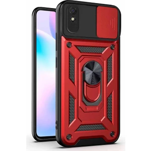 Xiaomi Redmi 9A Kılıf Impact Resistant Kırmızı