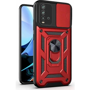 Xiaomi Redmi 9t Kılıf Impact Resistant Kırmızı