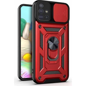 Samsung Galaxy A71 Kılıf Impact Resistant Kırmızı