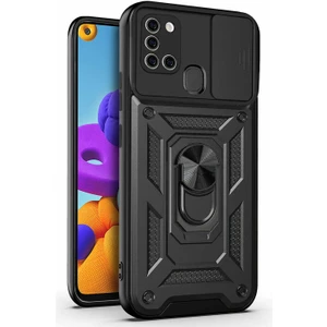 Samsung Galaxy A21S Kılıf Impact Resistant Siyah