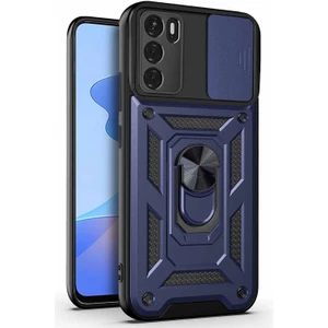 Oppo A16 Kılıf Impact Resistant Lacivert